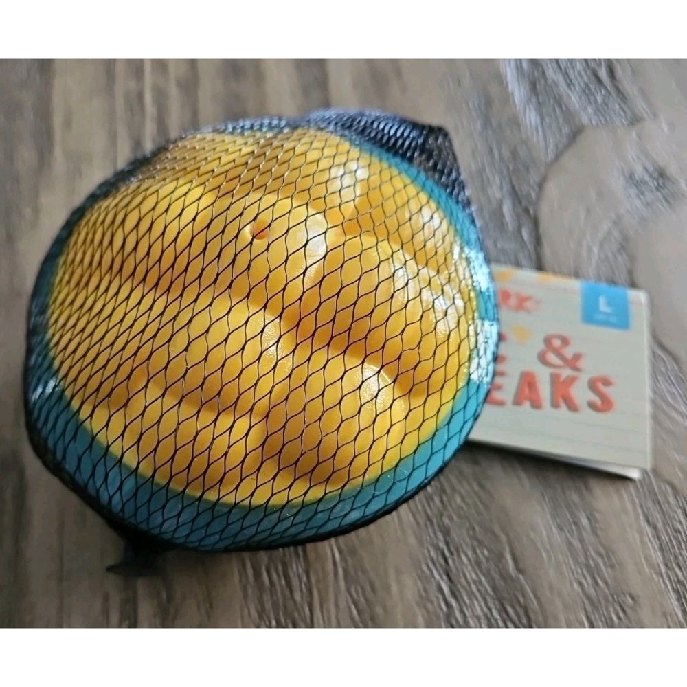 Dog..Bark Mac & Squeaks Squeaky Rubber Cheese Scent Wacky Bounce Fetch Toy Large